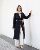 مانتو بلند زنانه کمردار کژوال